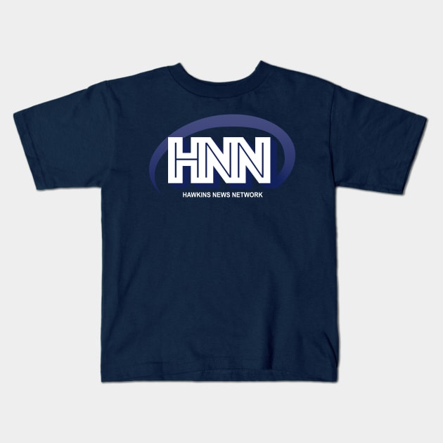 Hawkins News Network Kids T-Shirt by familiaritees